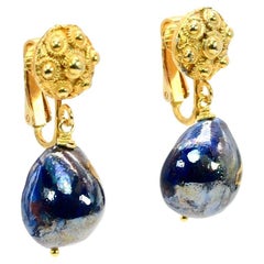 Andromeda Clip On Porcelain Earrings