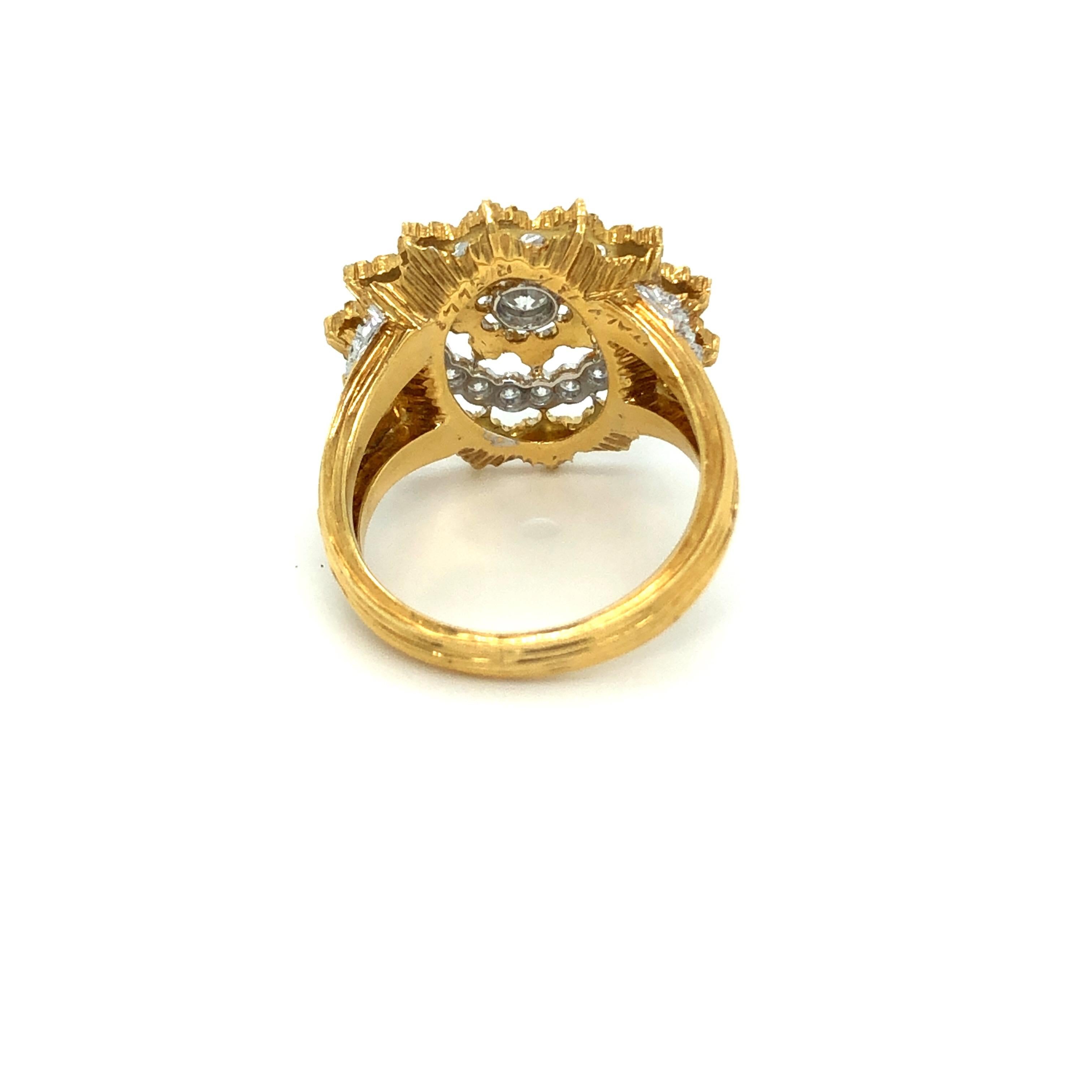 Contemporary 18 Karat Yellow Gold Andromeda Diamond Ring by Buccellati