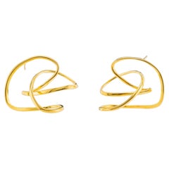 Andromeda Small Earrings  Silver Gold Vermeil 22K