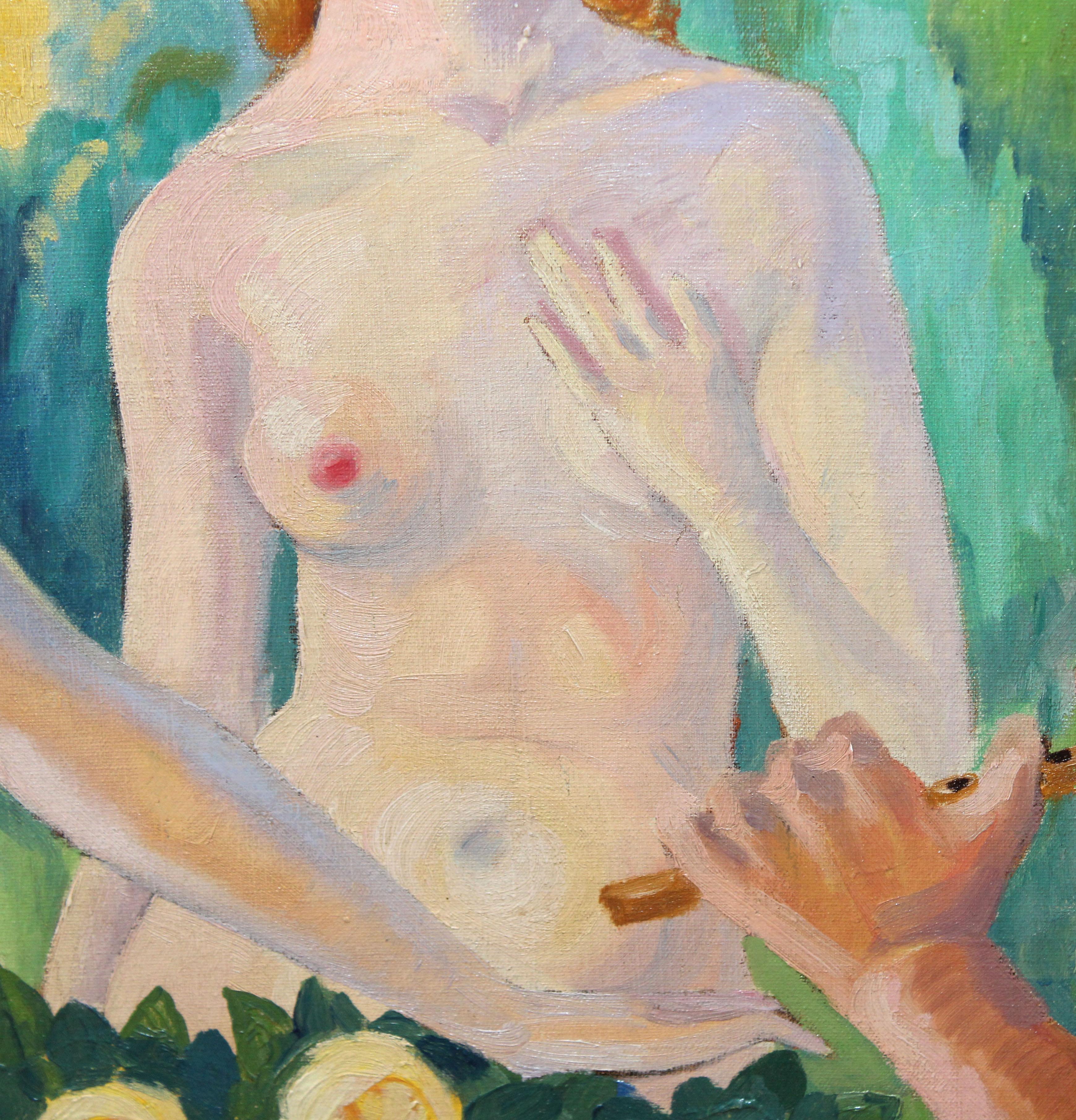 Das Werk wurde von dem Künstler in der unteren Hälfte im Jahr 1922 angefertigt.

Se presenta sin enmarcar la pintura

Der Zustand des Werkes ist gut

Maße des Werks: 94 x 74
