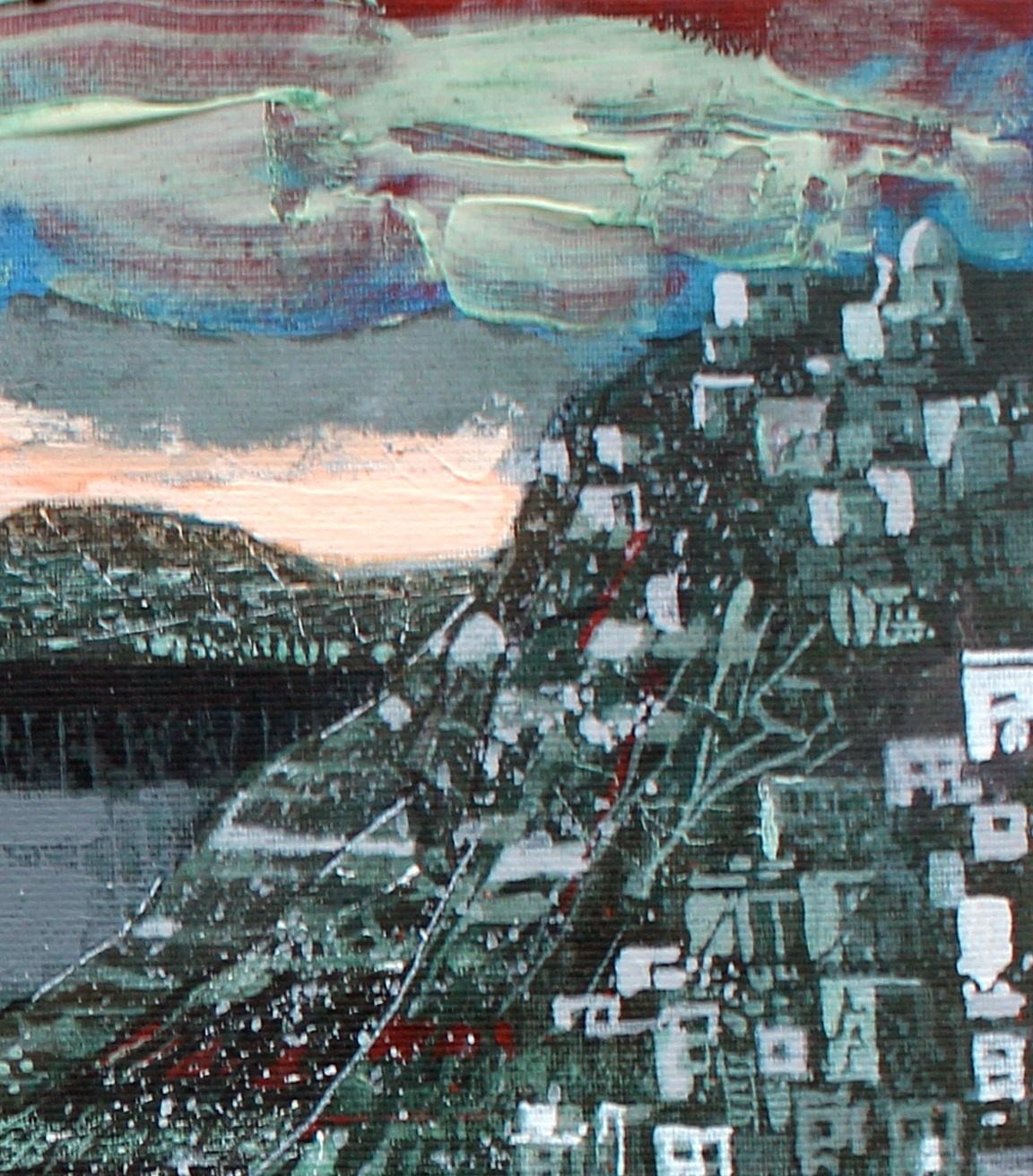 Un robo ver. Siglo XXI, Paisaje, Pintura acrílica, Artista polaco - Painting Otro estilo de arte de Andrzej Borowski