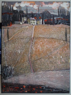 Certaldo- Siglo XXI, Paisaje Contemporáneo Pintura Acrílica