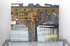 Ponte Vecchio. Evening - XXI Century, Contemporary Painting, Landscape, Italy