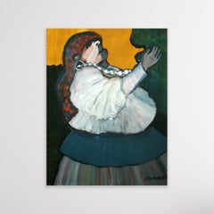 A dance. Contemporary figurative oil on canvas painting, Polish artist