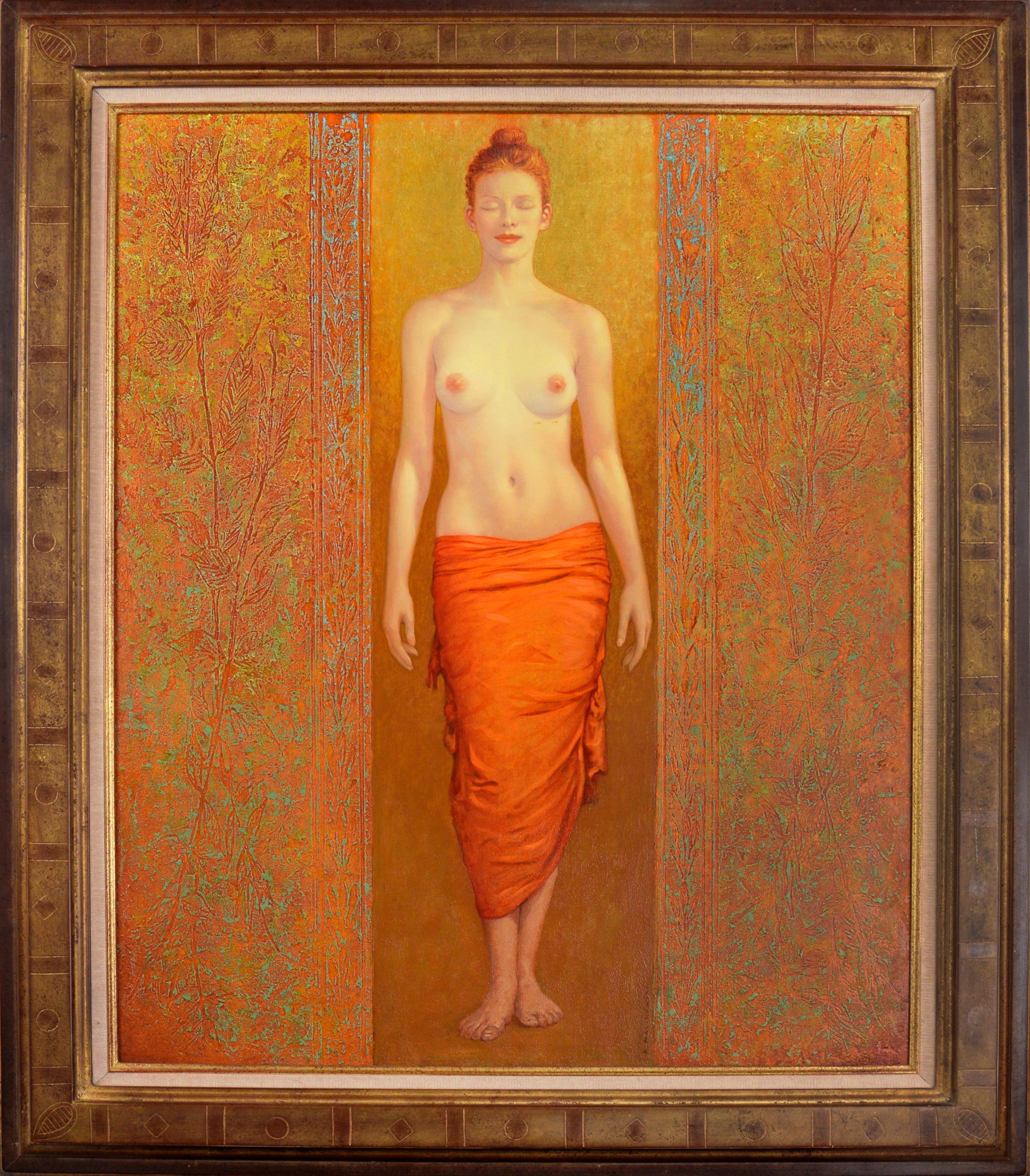 Andrzej Malinowski Figurative Painting - "Belle Saison" The Beautiful Season - Figurative Nude Study