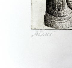 Connected - XXI century, Etching print, Figurative, Surrealist, Black & white