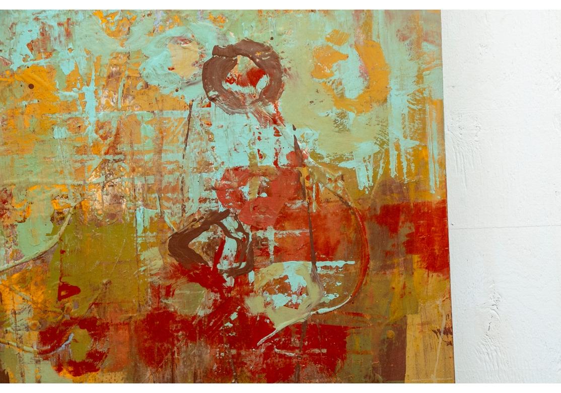 Andrzej Michael Karwacki  „Green Whispers“ Acryl auf Täfelung im Angebot 6