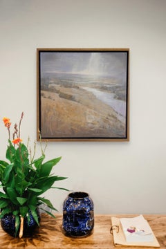 "Bend of the River" (2025), Original Midwestern Landscape, Oil Painting