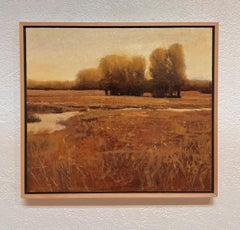 "Rustic Meadow" (2025), Original Midwestern Landscape, Oil Painting