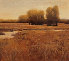 "Rustic Meadow" (2025), Original Midwestern Landscape, Oil Painting