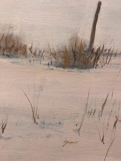 Winter Sunset (2025), Oringinal Midwestern Landscape, Oil Painting