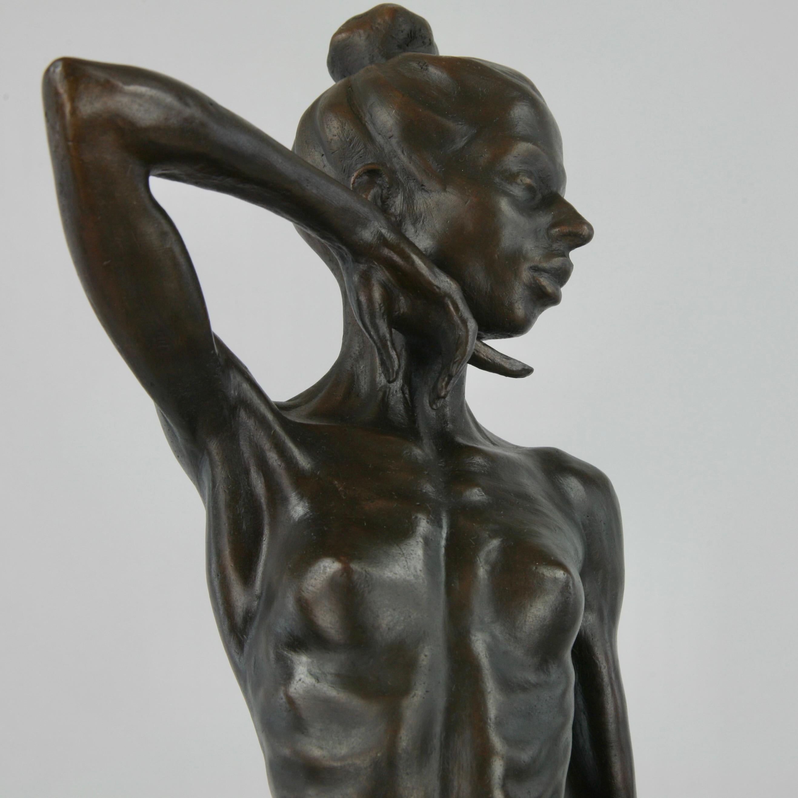 Debora Lima-original figurative female dancers bronze sculpture-contemporary Art - Sculpture by Andrzej Szymczyk