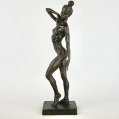 Débora Lima-escultura figurativa original de bronce de bailarinas-Arte contemporáneo