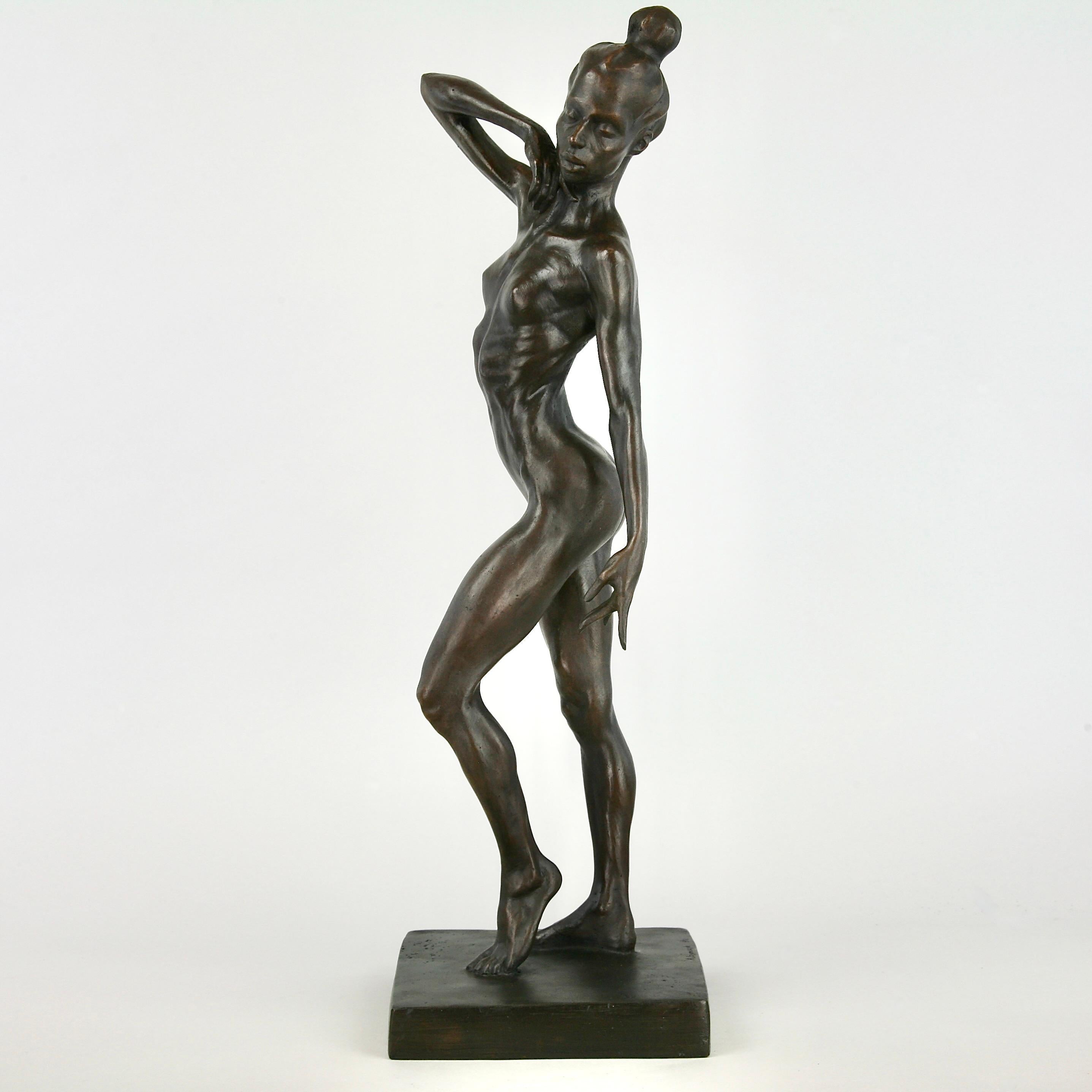Andrzej Szymczyk Figurative Sculpture - Debora Lima-original figurative female dancers bronze sculpture-contemporary Art