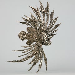 Devil Firefish- bronze sculpture aquarium ocean Contemporary sea wildlife cast 