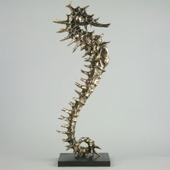 Large Seahorse - bronze sculpture cast marine wildlife realistic originalartwork