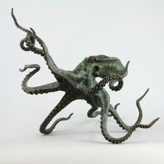 Octopus - bronze sculpture- limited edition- Modern- Contemporary
