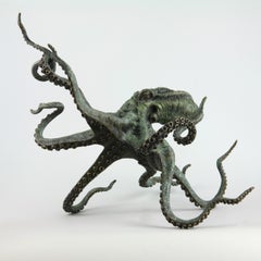 Octopus - bronze sculpture- limited edition- Modern- Contemporary 