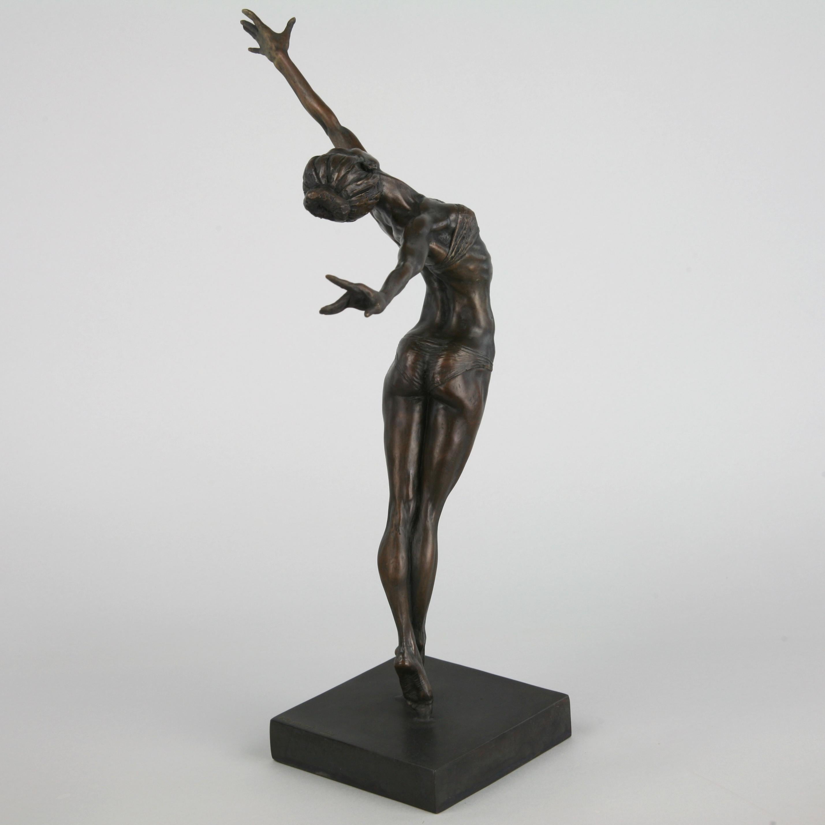 Pole Dancer-escultura figurativa original desnuda de bronce-obra de arte-arte contemporáneo en venta 2