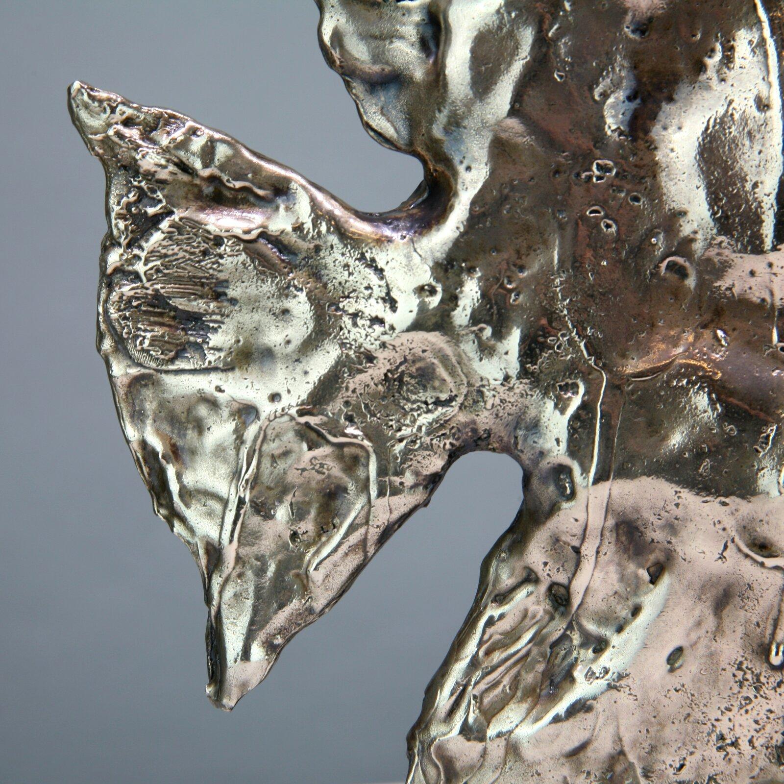 Sea Angel Fish-original bronze wildlife sculpture-artwork-contemporary Art For Sale 5