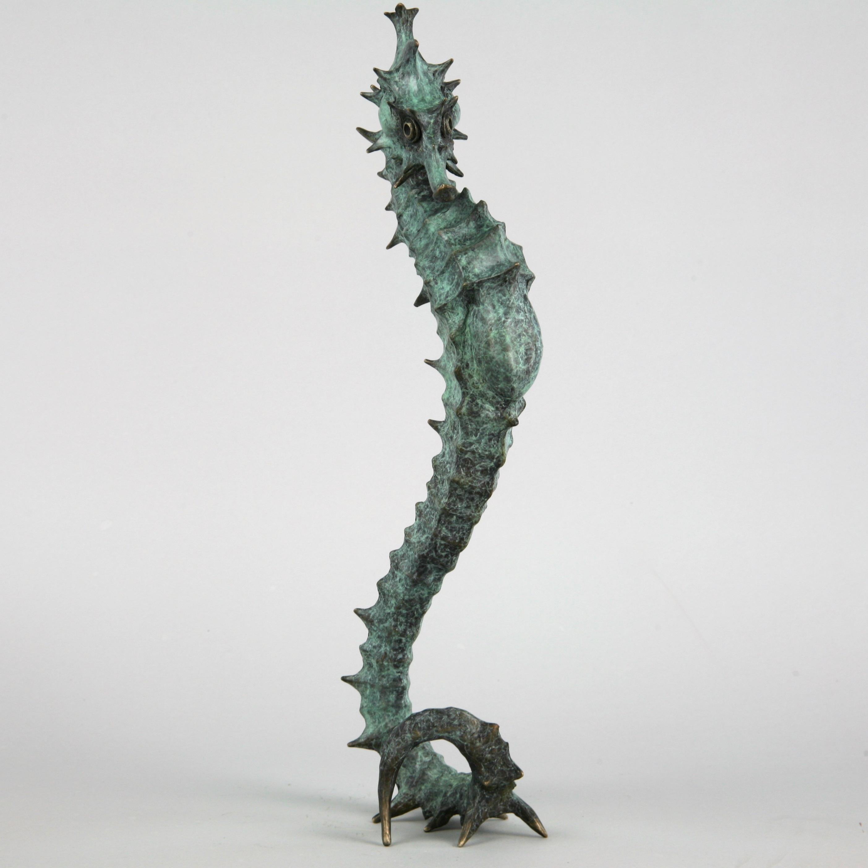 Andrzej Szymczyk Seahorse II bronze sea life sculpture limited