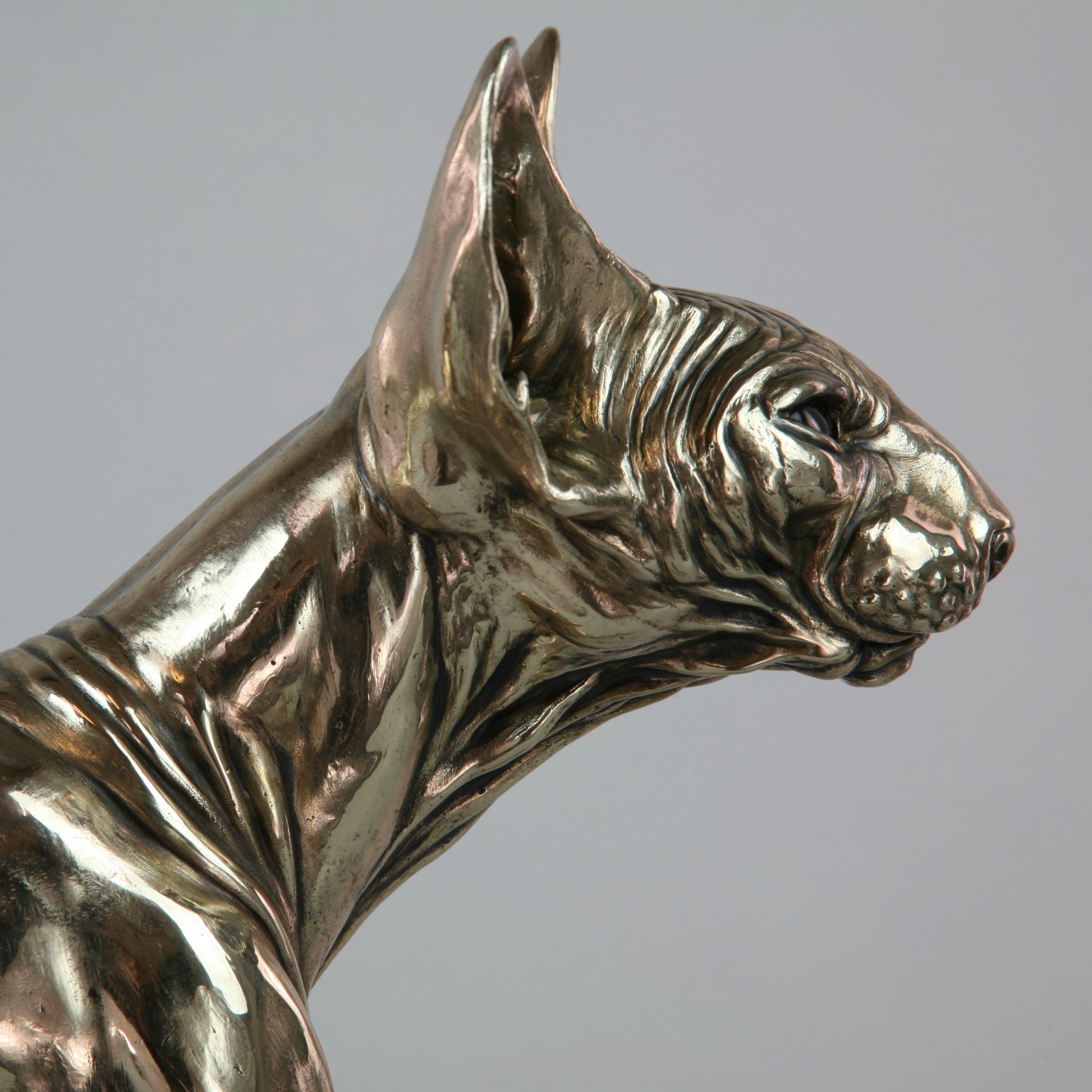 Sphynx Cat II - sculpture wildlife animal limited edition bronze modern marine - Sculpture by Andrzej Szymczyk