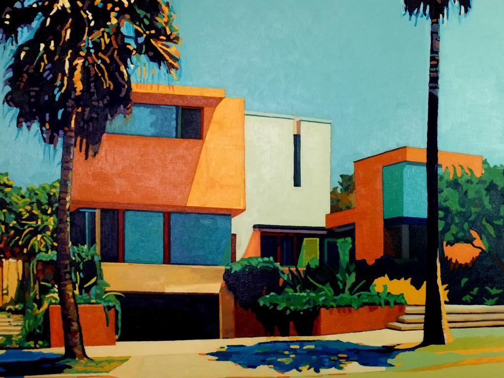 Andy Burgess, LA Modern, Oil on Canvas