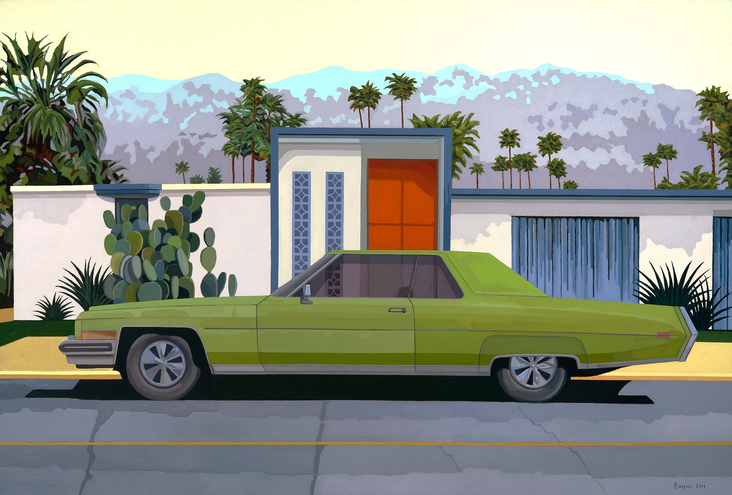 "Green Car, Palm Springs"