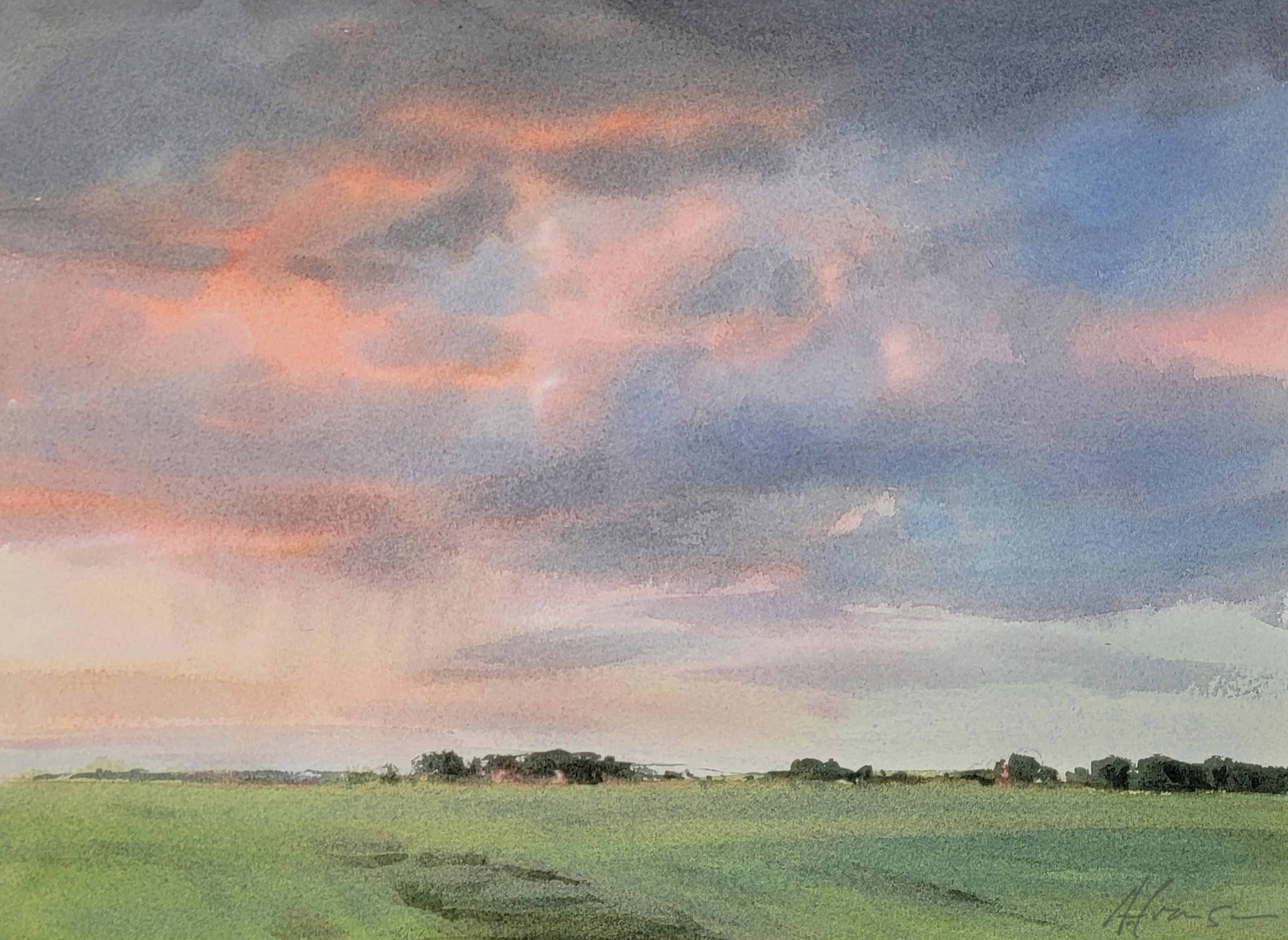 "After a Summer Rain" (2023) By Andy Evansen, Original Watercolor Painting
