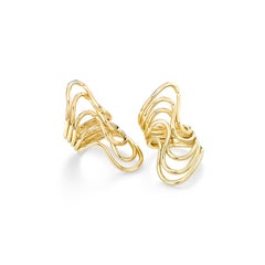14k Gold Plated Brass Andy Gold Ring by Oblik Atelier, USA