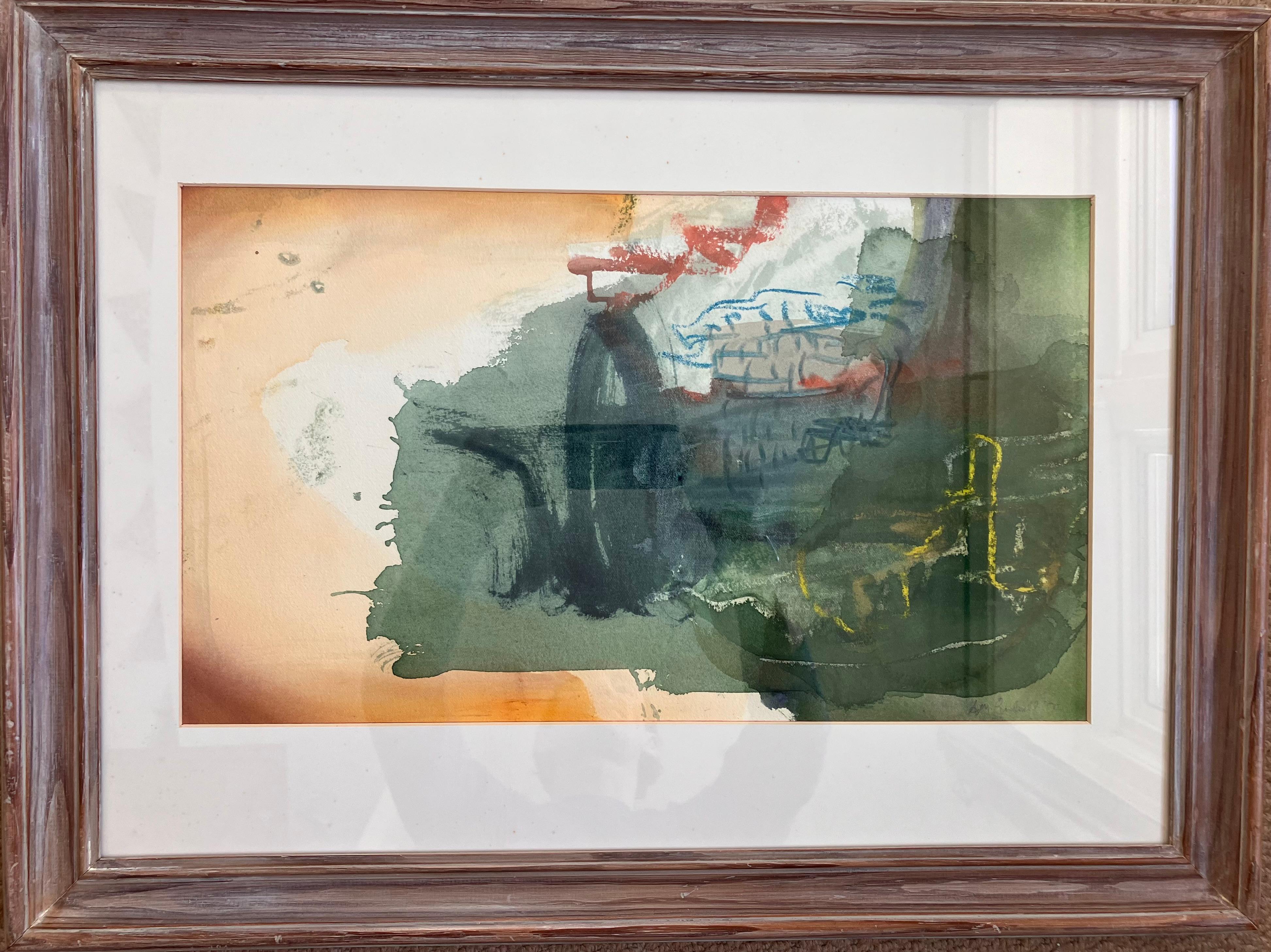 A Space, Sera di Ravello' Tecnica mista . Quadro originale firmato