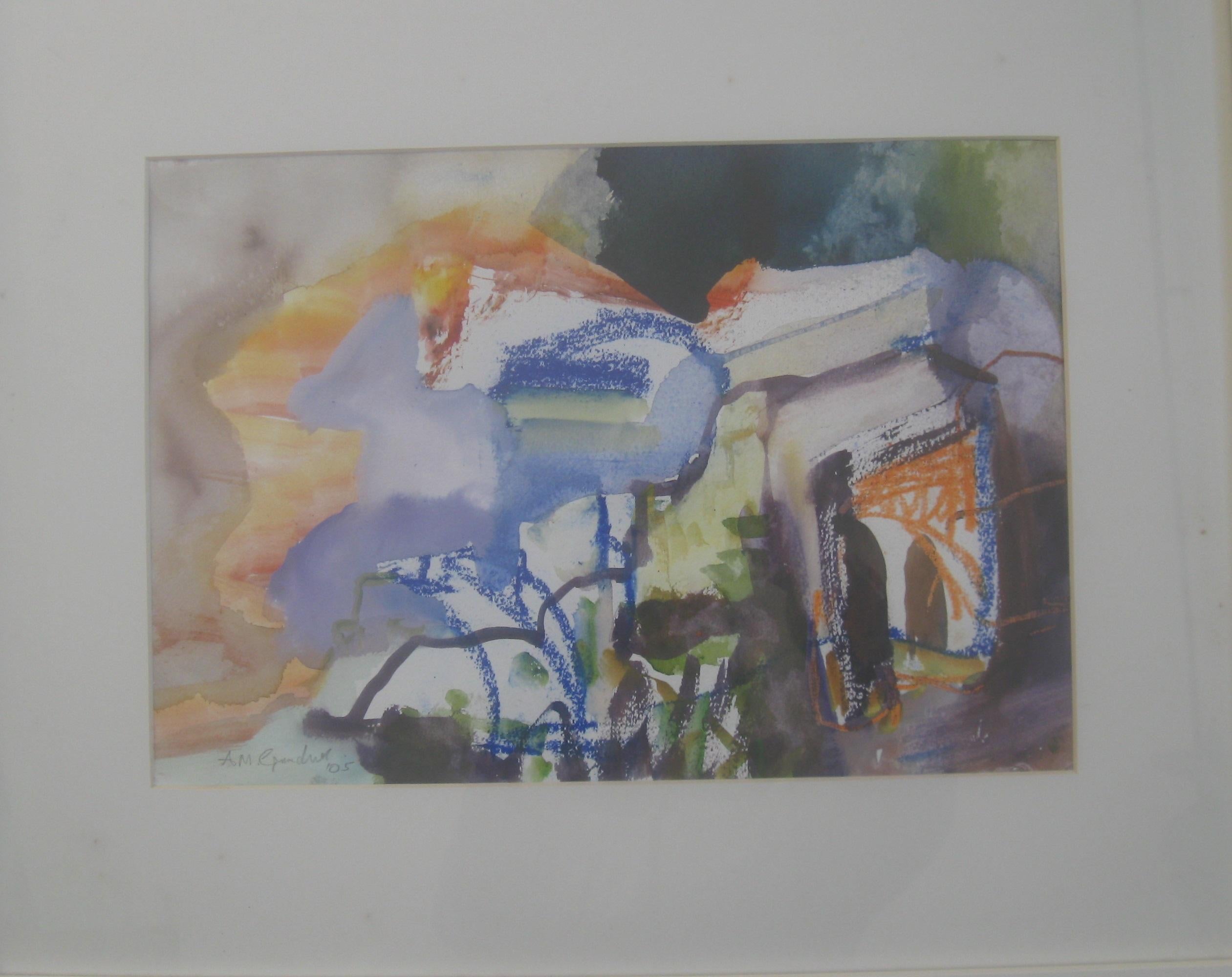 „A Night in Pompeii“, Mischtechnik ,  um 2005 im Angebot 2