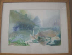 'Amalfi Cove, Italy'  mixed media circa 2005