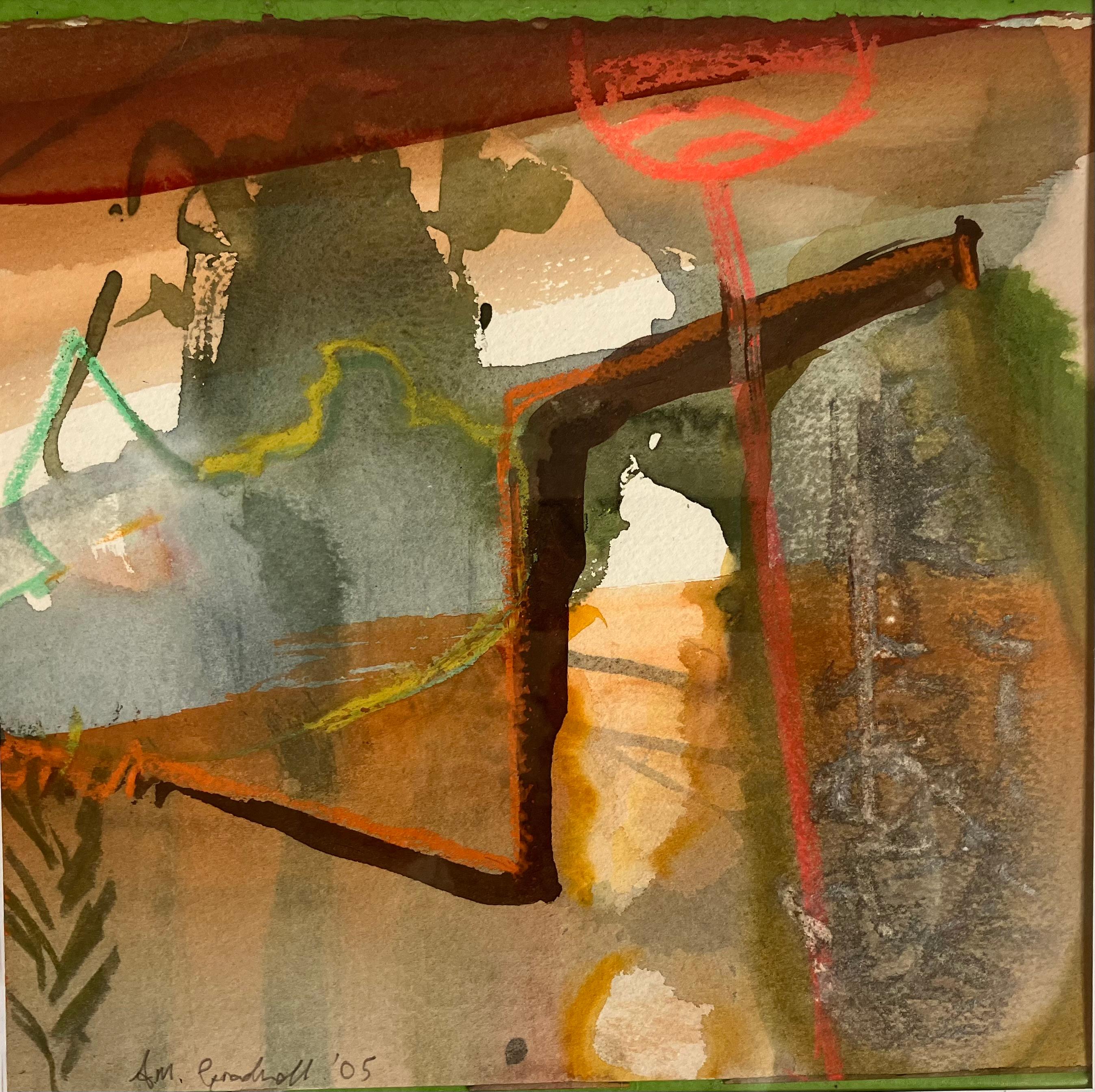Originalgemälde „Amalfi, Abendlicht“, signiert um 2005 – Painting von Andy Gradwell