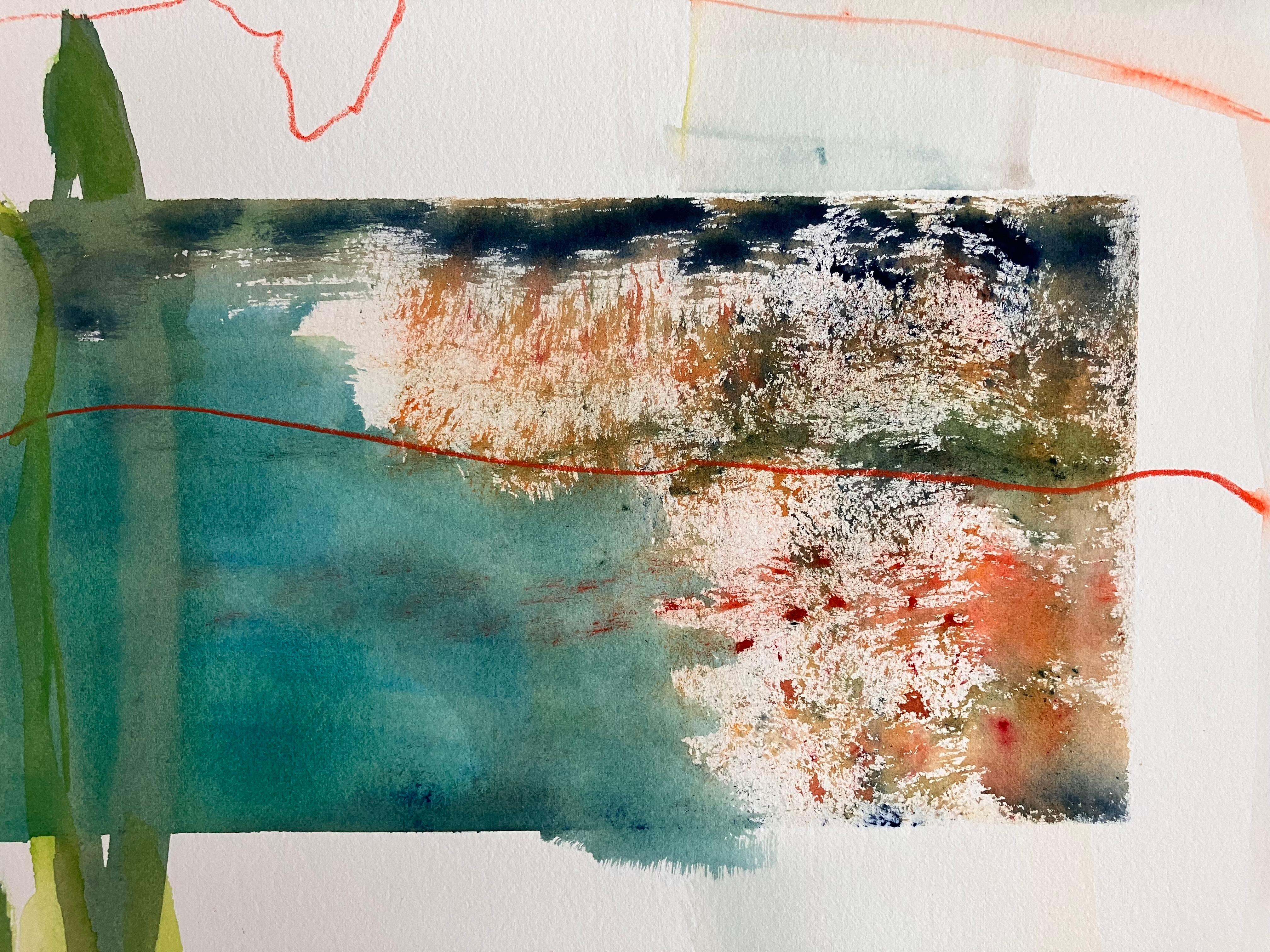 'Avon  Walk, no 12', tecnica mista, dipinto originale firmato - Art Espressionismo astratto di Andy Gradwell