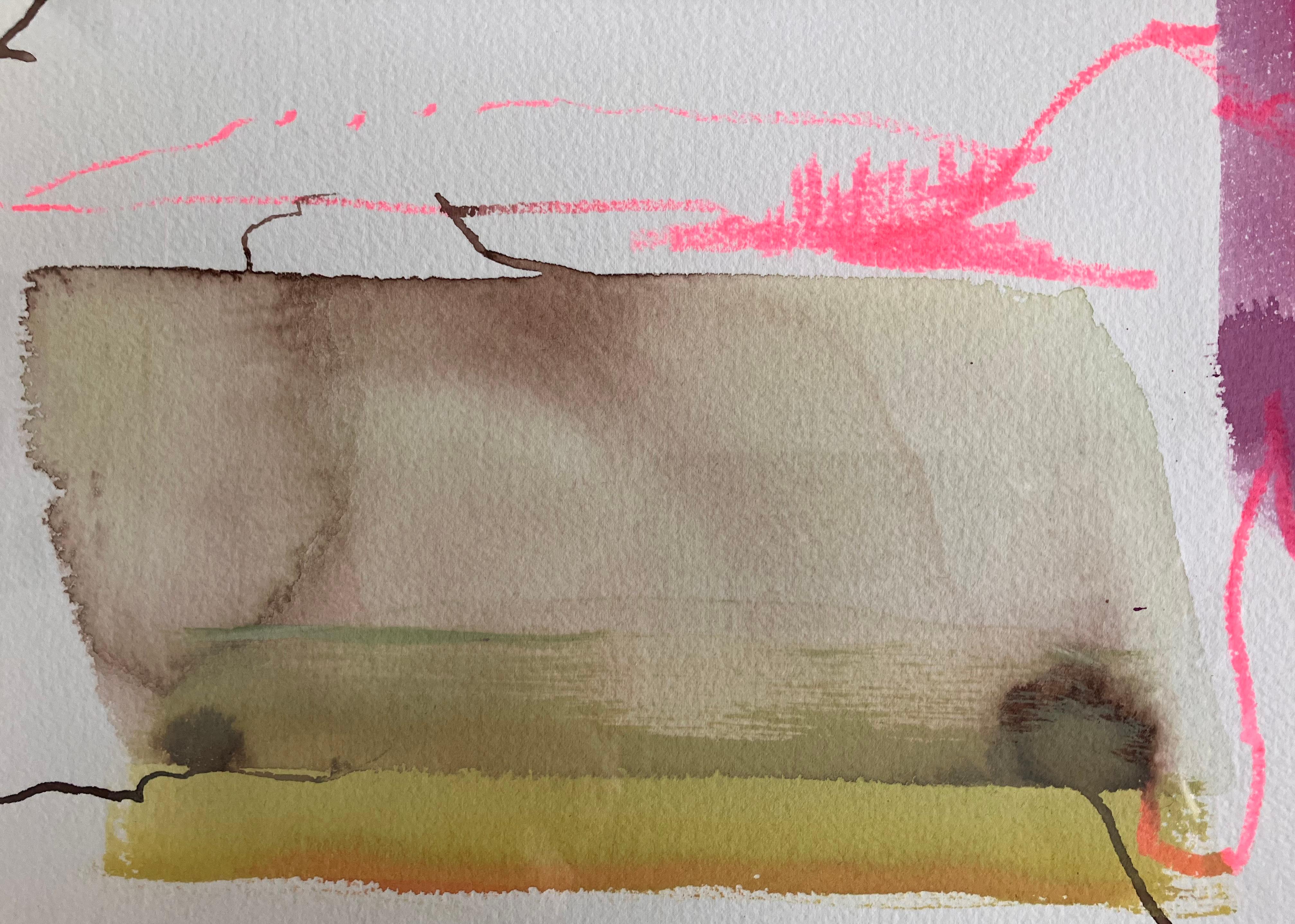 'Avon Walk no 14', dipinto originale a tecnica mista firmato, circa 2009.
dipinto: 34cm x 50cm
Cornice in rovere smaltato 52x61 cm.
Fa parte di una serie di dipinti realizzati nel Wiltshire e nel Somerset durante le passeggiate lungo il fiume Avon.