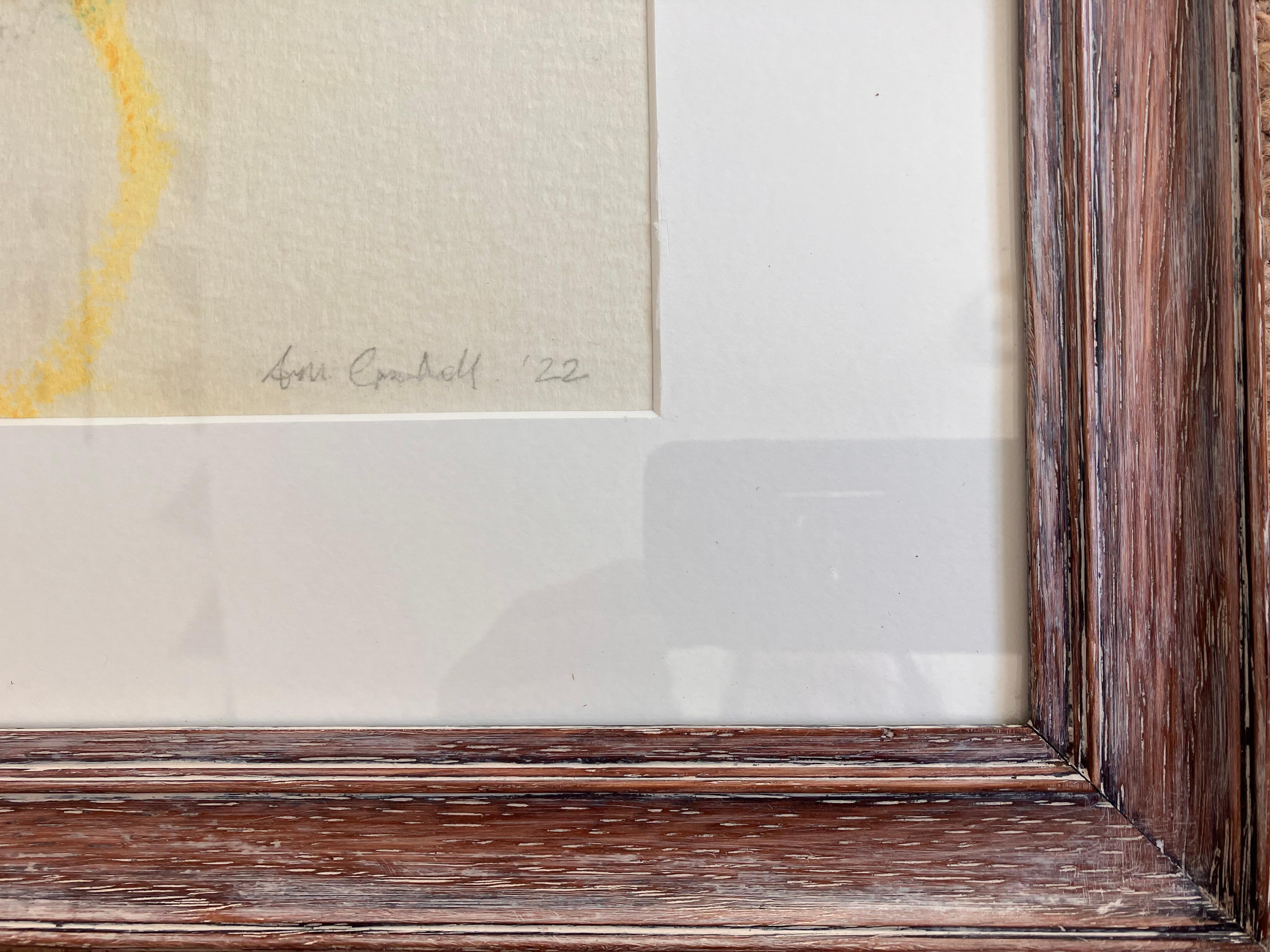 'Avon Walk No 45 , Dawn light' signed orignal painting c2022 - Gray Abstract Painting by Andy Gradwell