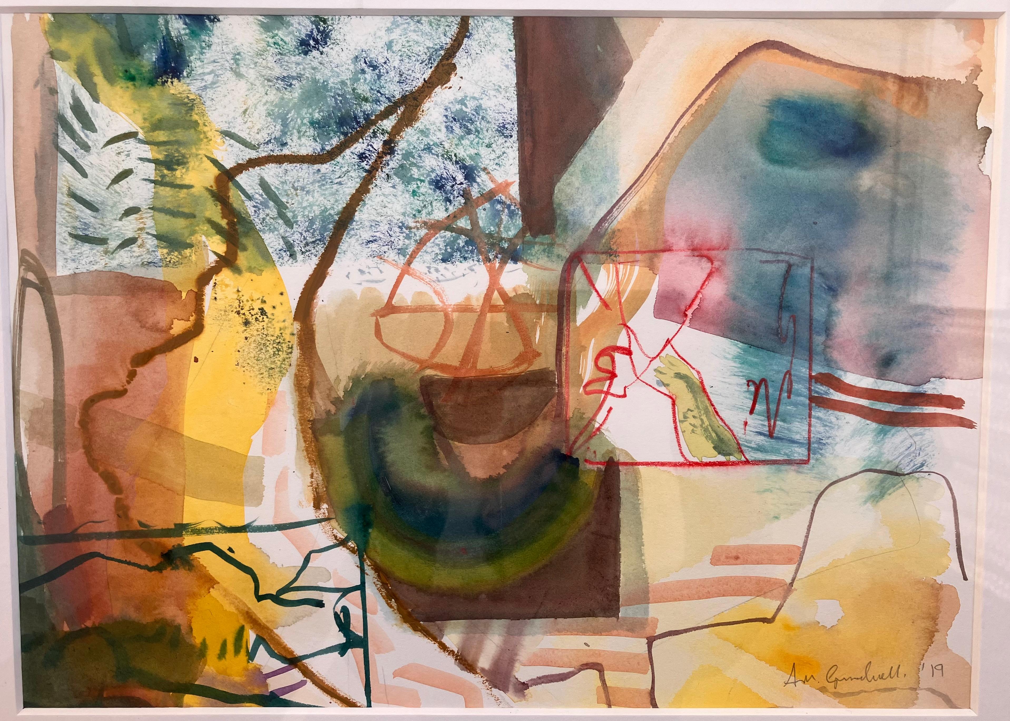 Avon Walk, no27 Quadro originale a tecnica mista e firmato C.C. 2019 - Painting di Andy Gradwell