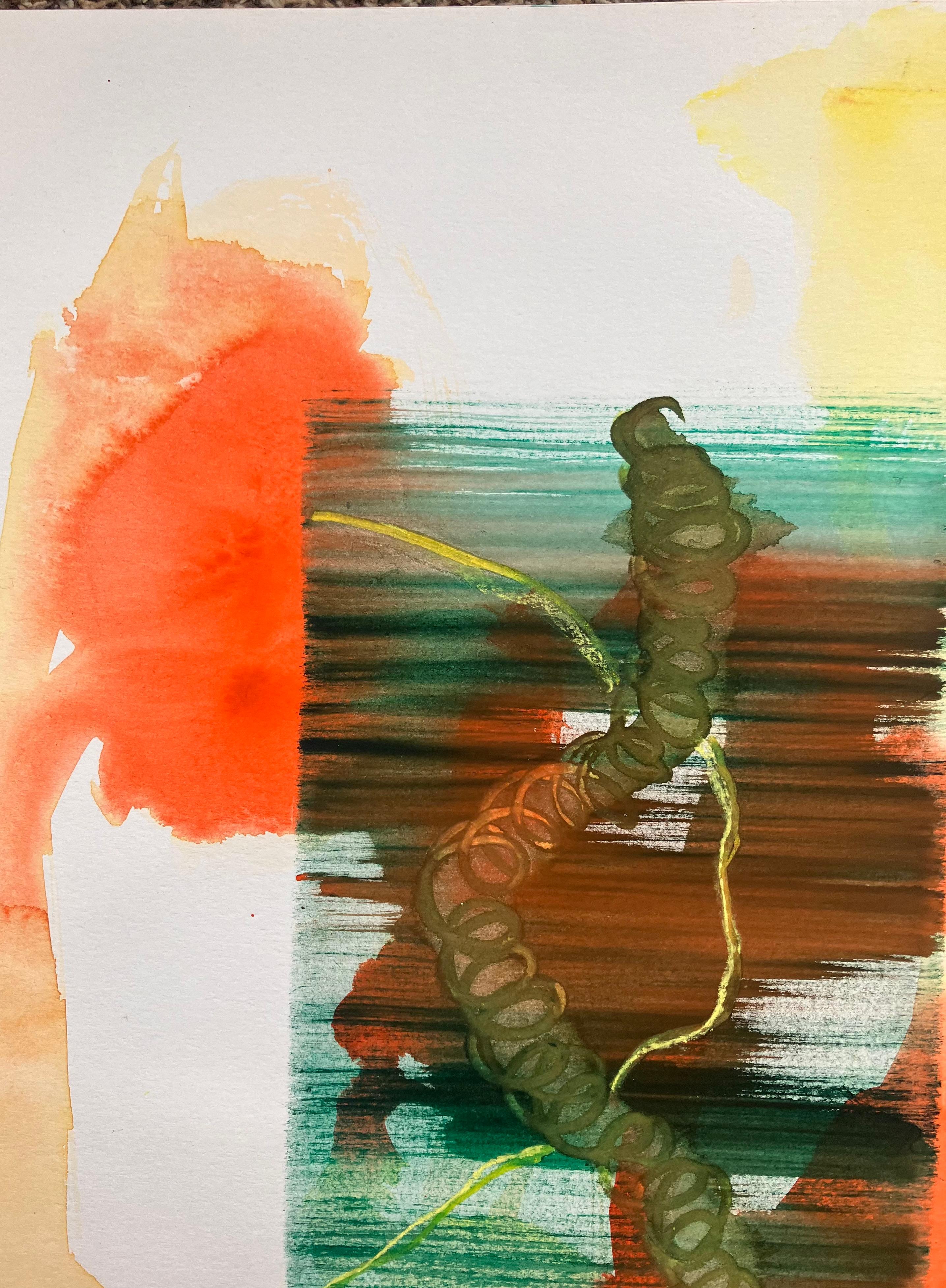 Excursions . No 5.'  Original signed work circa  2020/2021. - Abstract Expressionist Art by Andy Gradwell