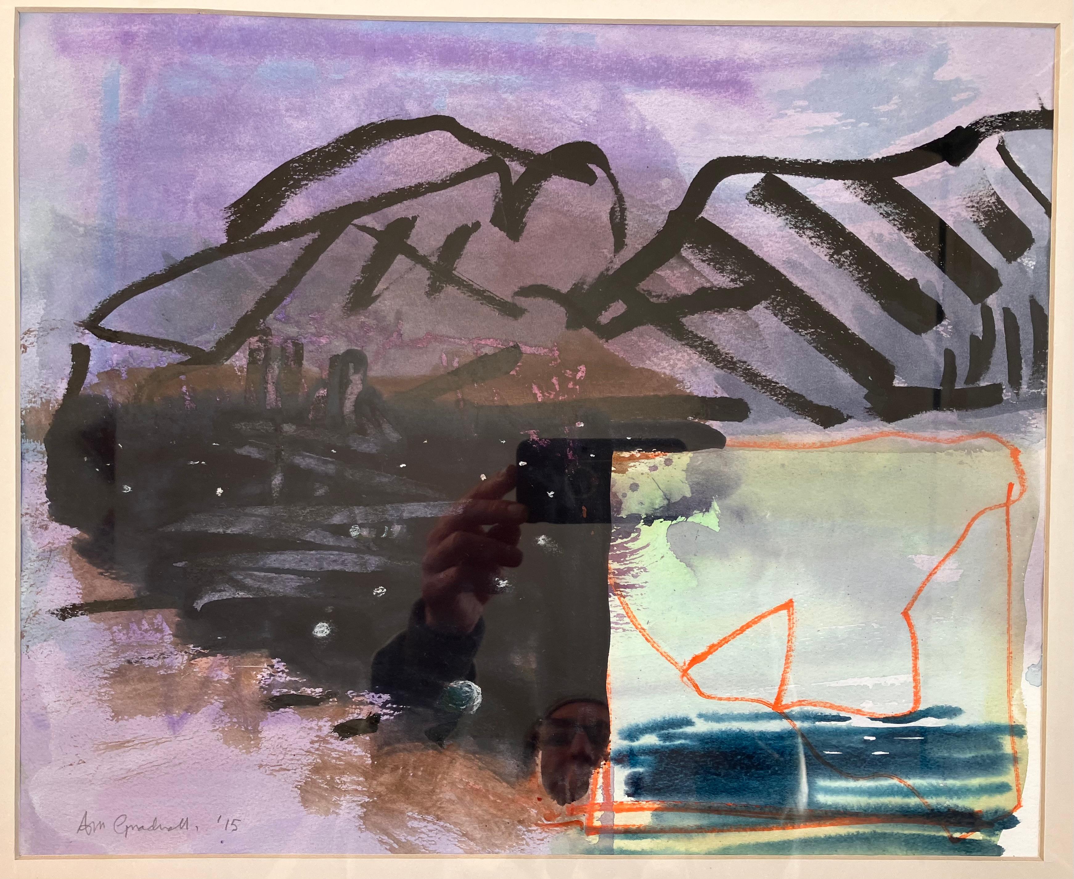'Falmouth , Noche y Día' pintura original  obra firmada hacia 2015. - Painting Expresionista de Andy Gradwell