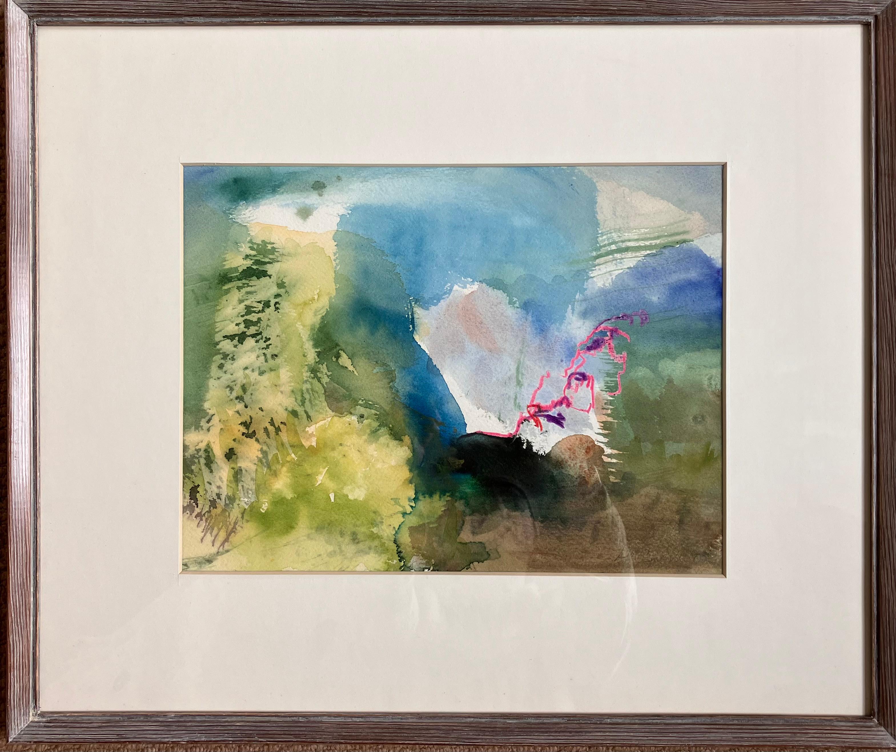 Gallura , Sardinia '. mixed media Signed original painting c 2003