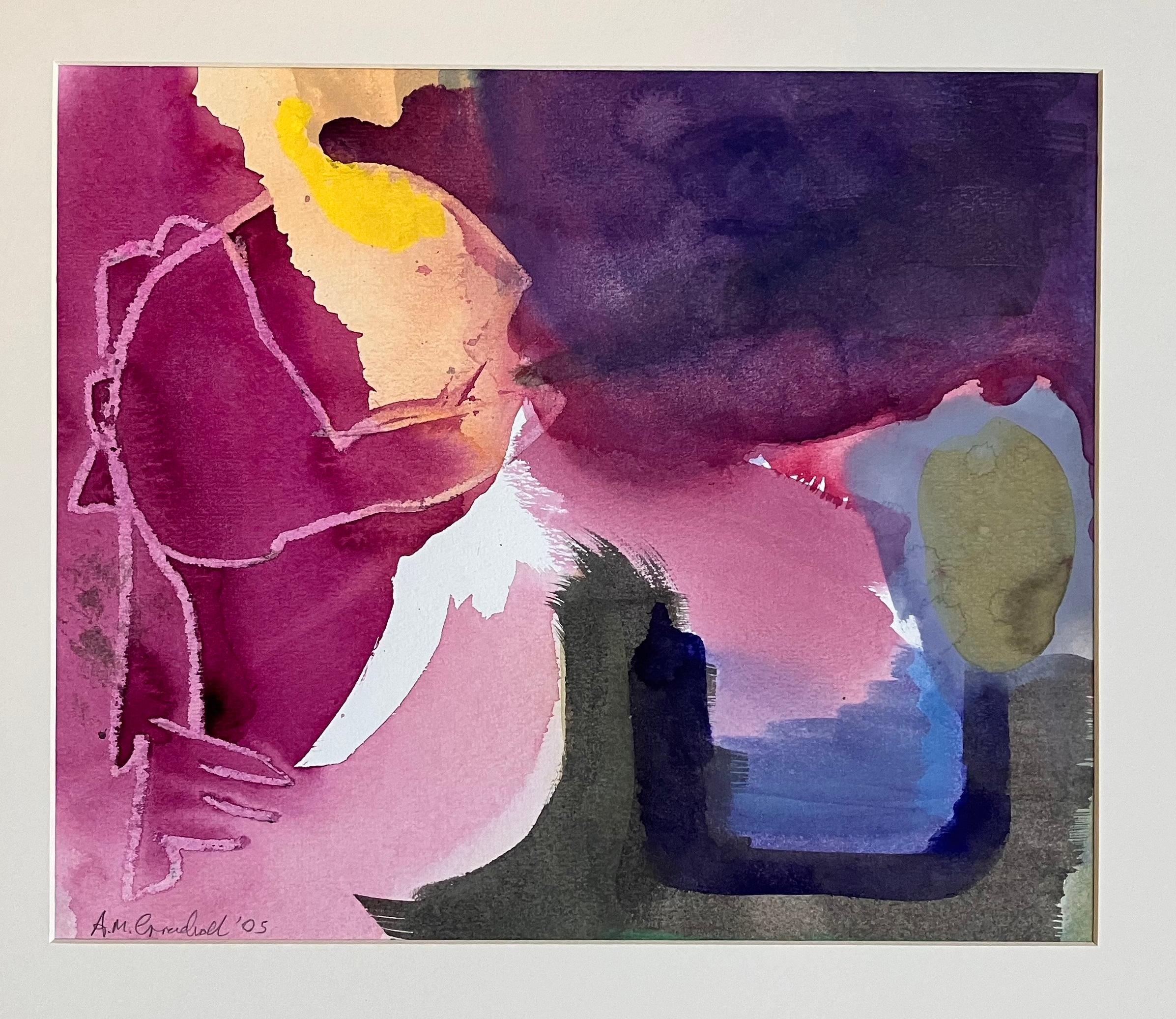 Noches de Glastonbury  c2005 pintura original firmada - Painting de Andy Gradwell