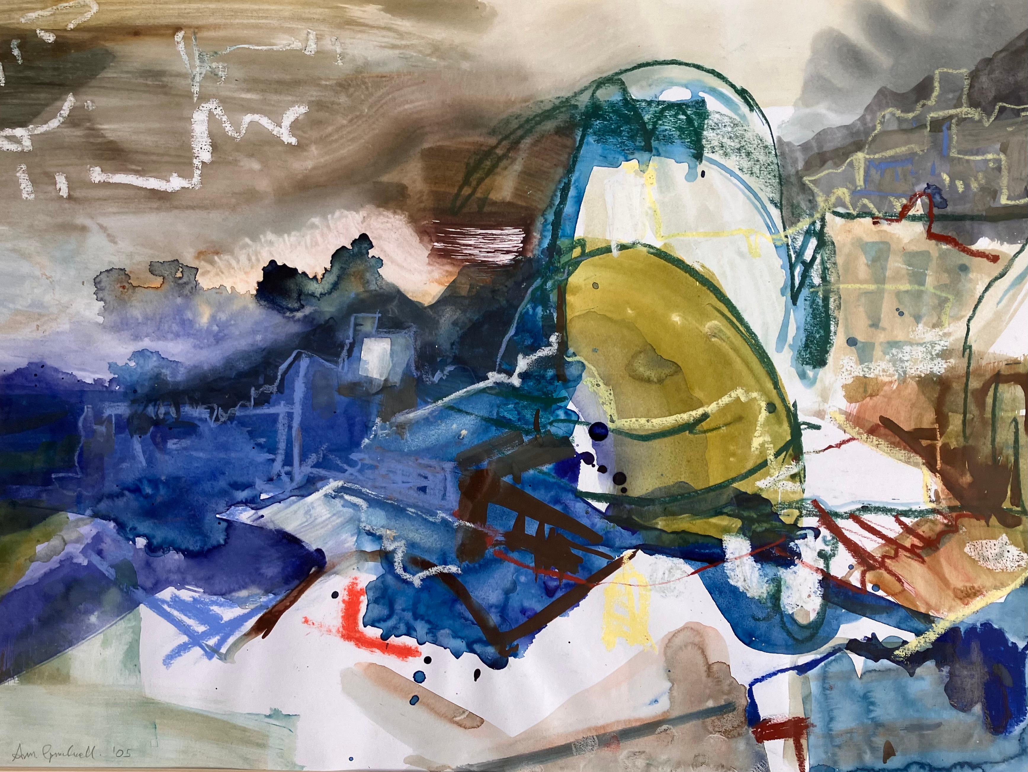 Tempesta notturna a Napoli. Quadro originale firmato  c 2005 in vendita 2