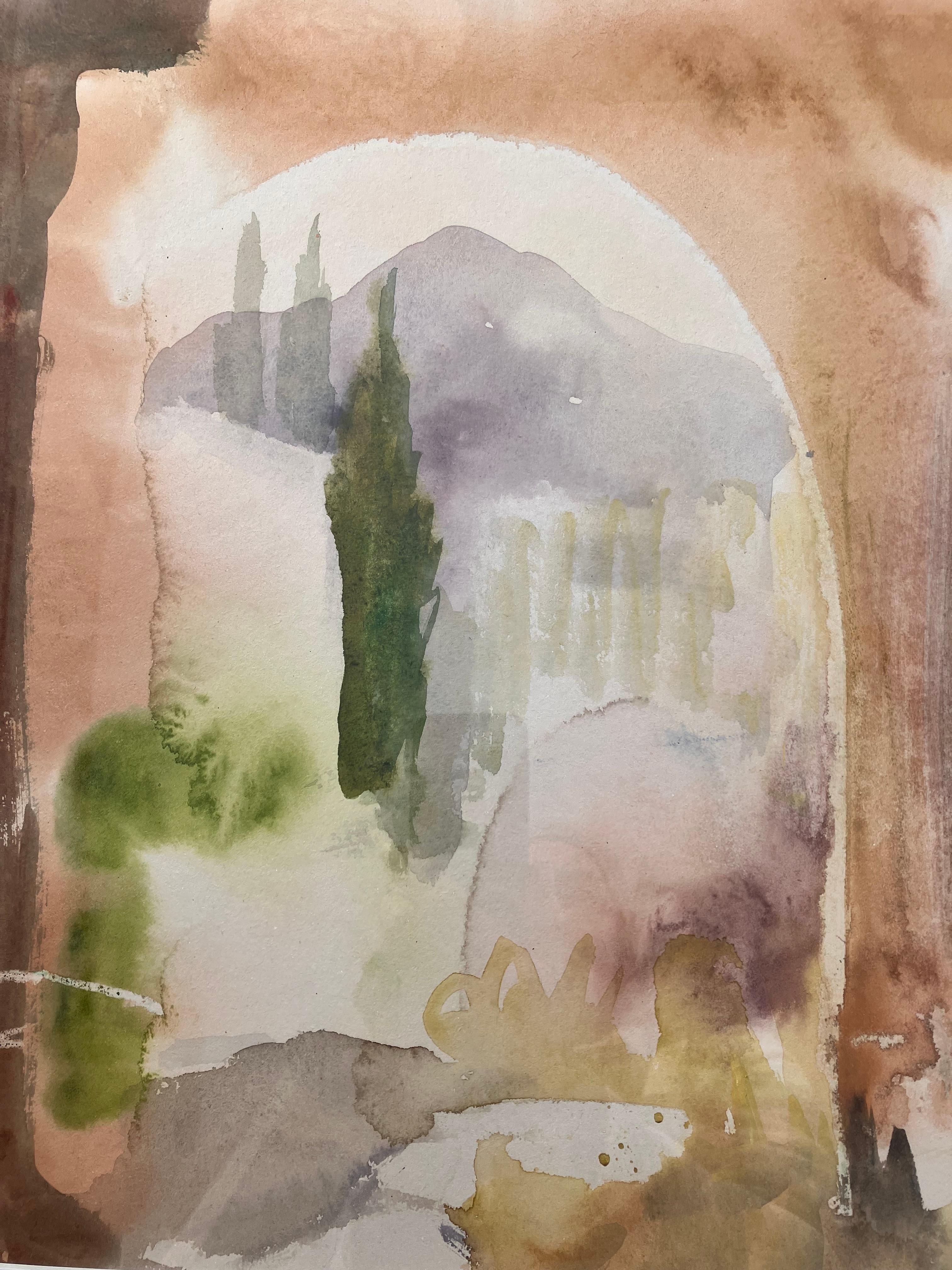 Pompeii, Licht und Schatten, signiertes Originalgemälde um 2005 im Angebot 1