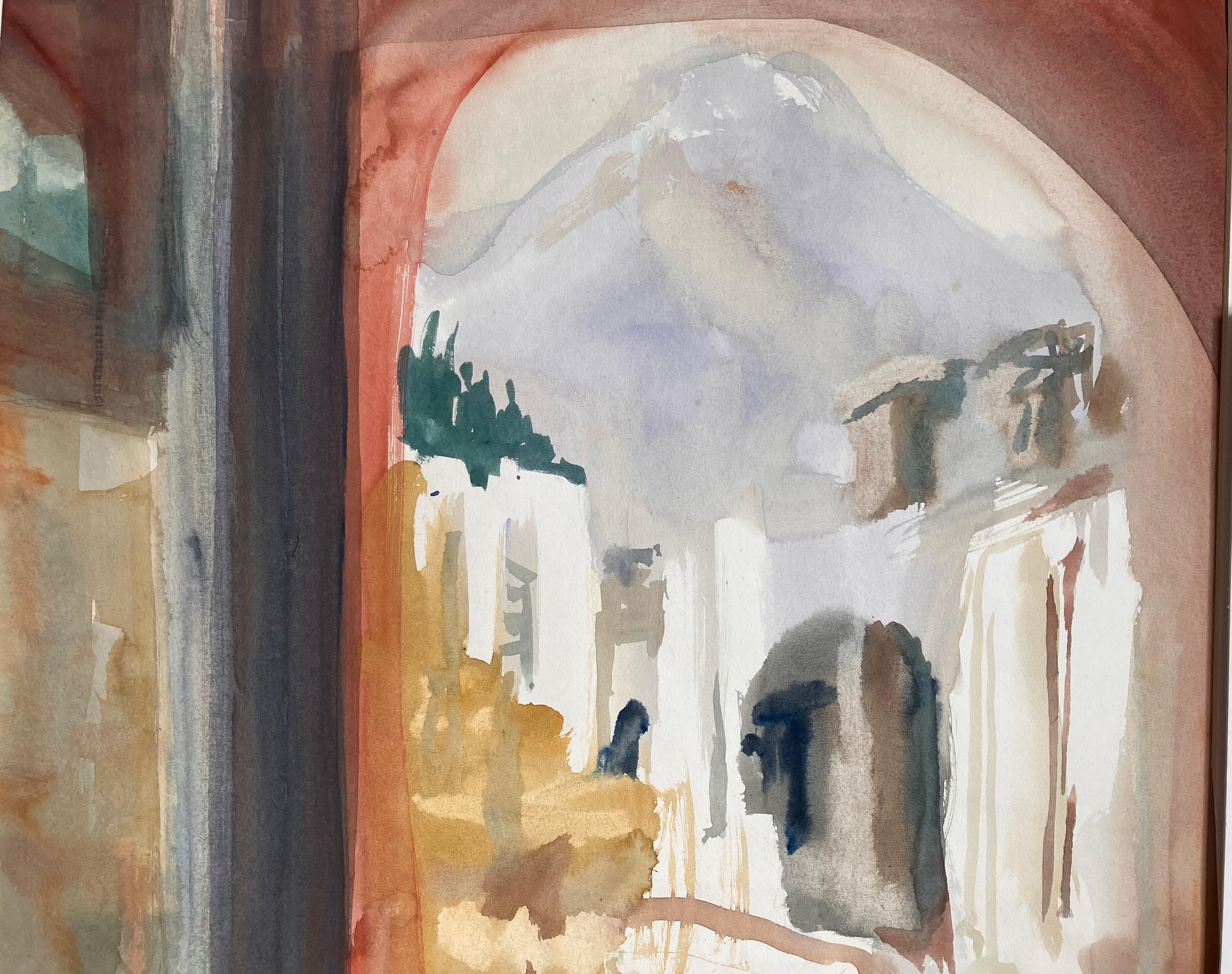 'Pompei' dipinto originale firmato del 2005 circa. - Painting Espressionista di Andy Gradwell