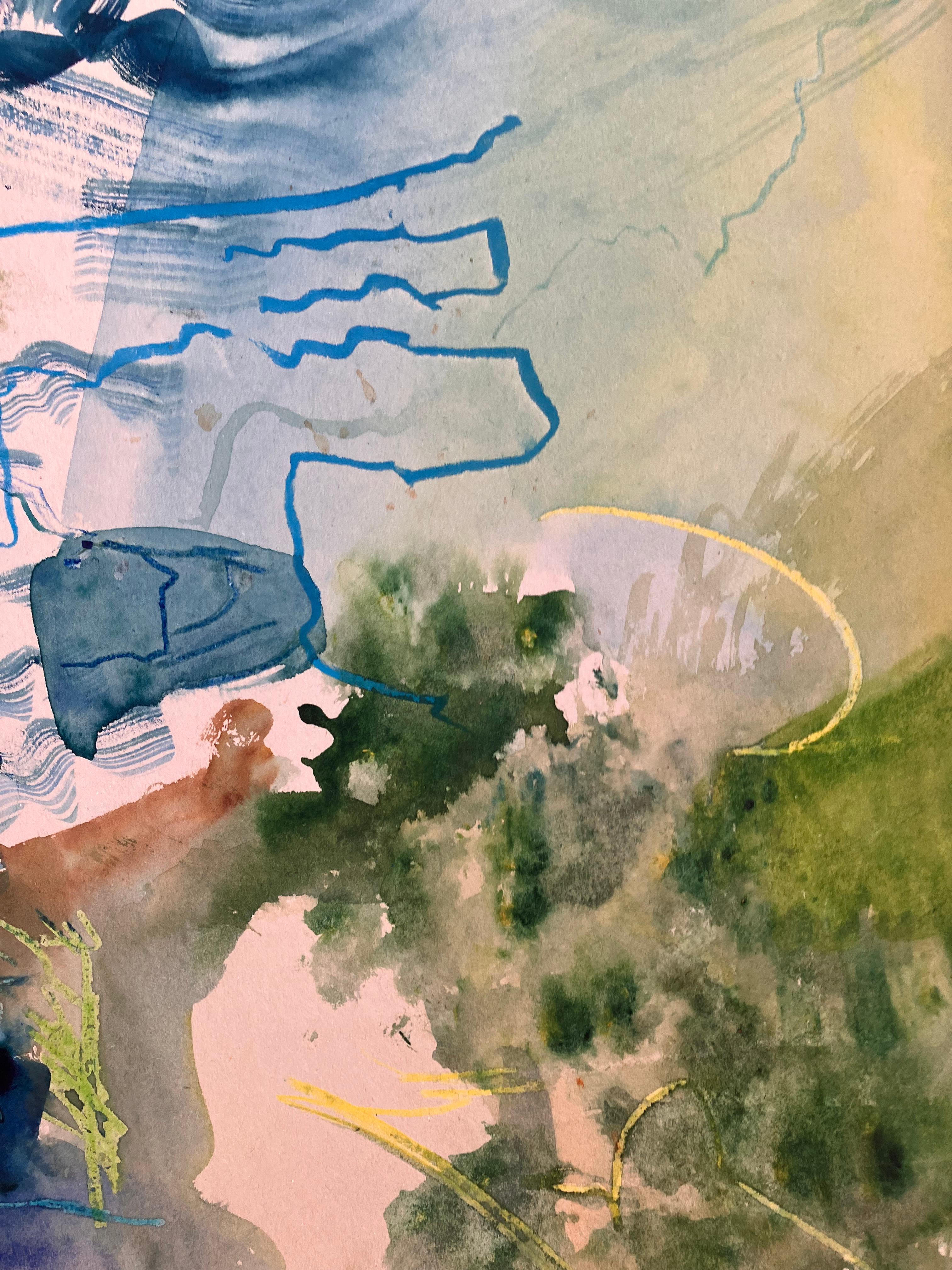 Un pezzo dei lunghi viaggi di pittura di Gradwell in Italia. La Costiera Amalfitana. Gradwell cerca sempre di creare un'amalgama dell'esperienza del luogo al di là di una vista specifica. La luce, l'architettura e il tempo, un'istantanea personale
