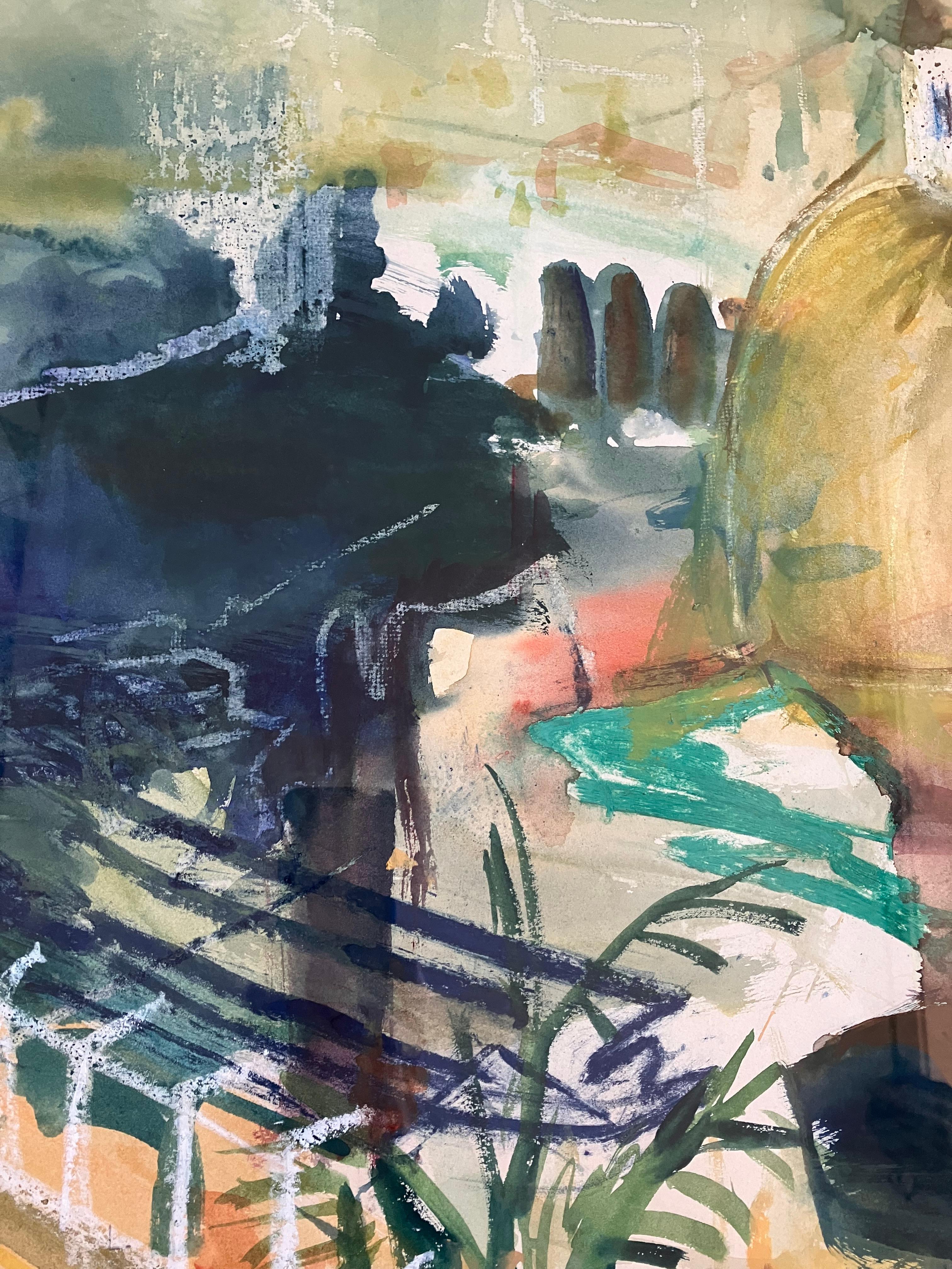 'Positano' dipinto originale a tecnica mista firmato c2005 in vendita 1
