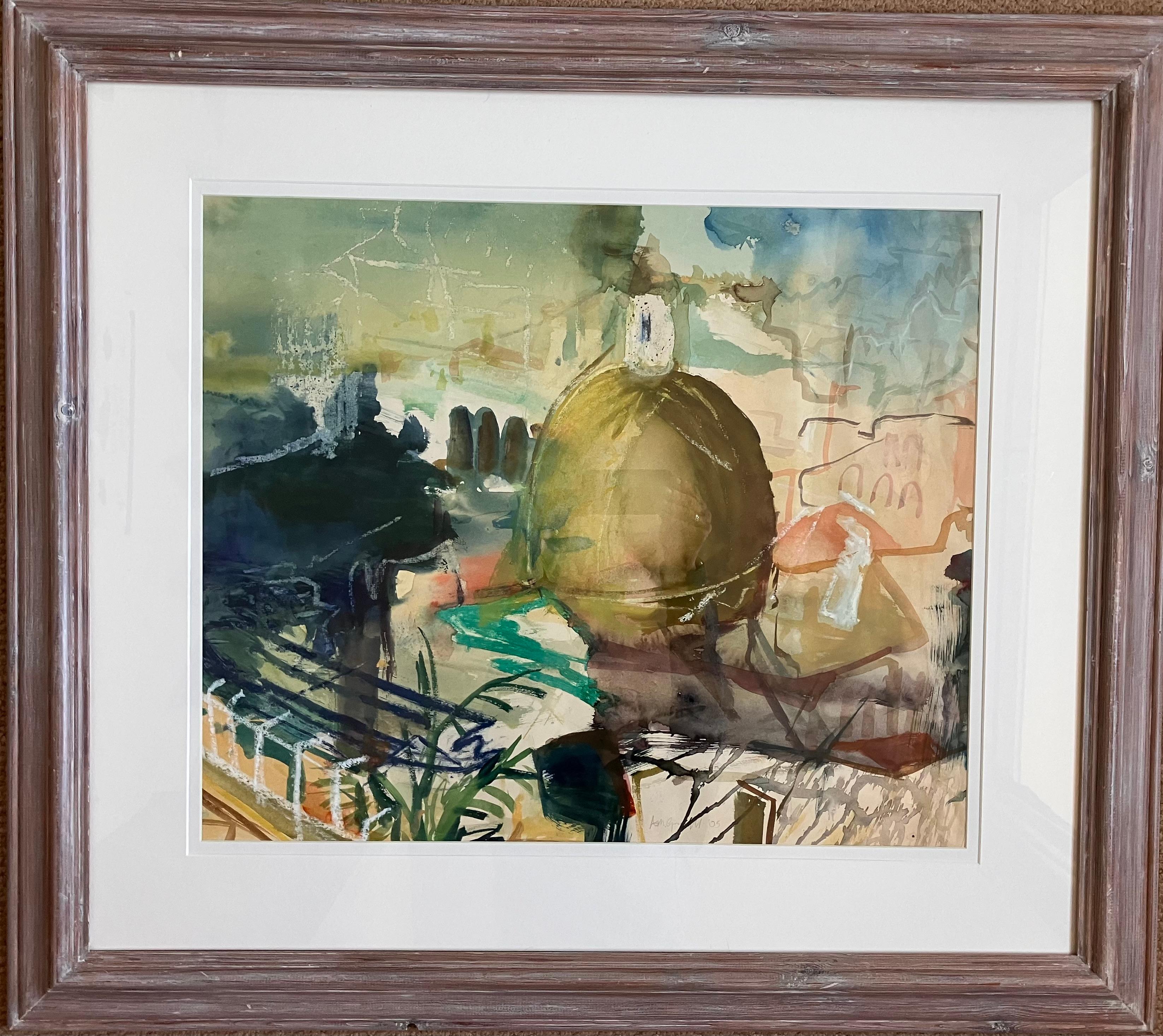 'Positano' original mixed media painting signed c2005