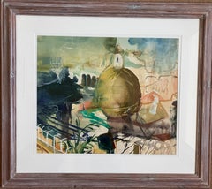 'Positano' original mixed media painting signed c2005