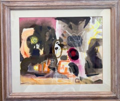 Noche de Ravello", pintura original en técnica mixta, alrededor de 2005.  original firmado .